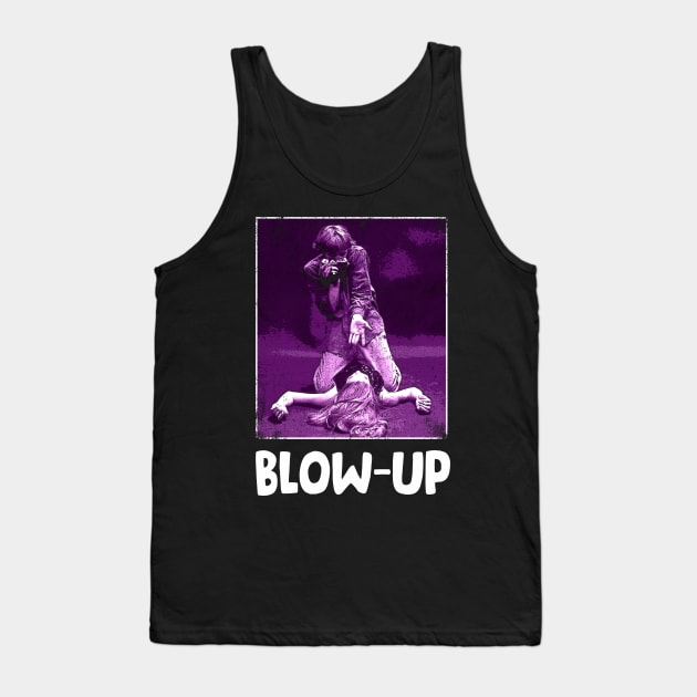 BlowUp Reverie Retro Tee Channeling the Artistic Vibe and Cultural Zeitgeist of the Influential Film Tank Top by Anime Character Manga